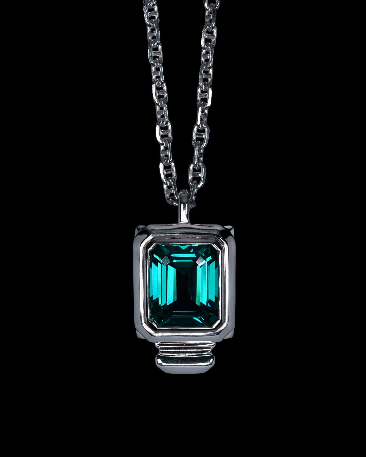 Escudo Necklace - Riviera Blue