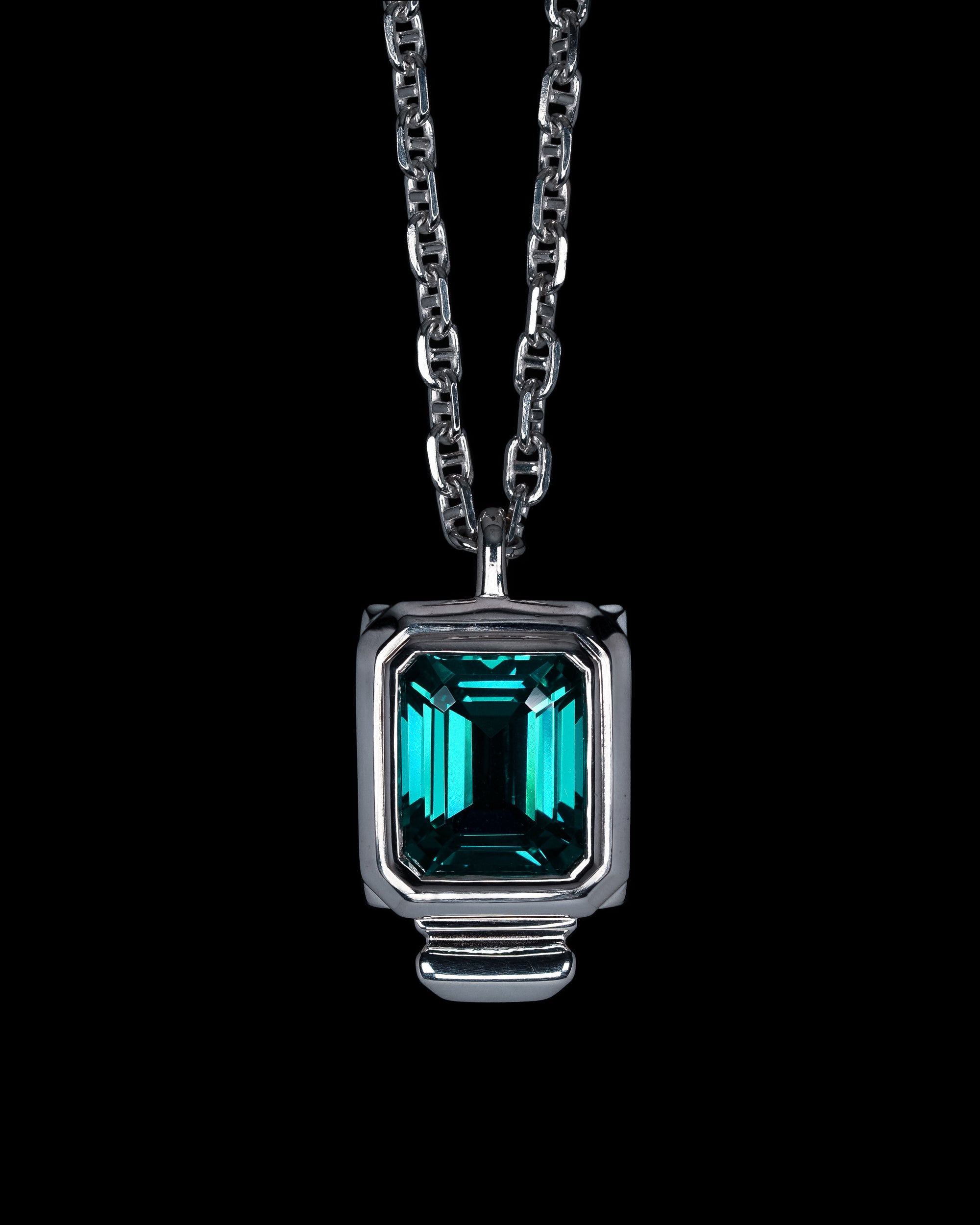 Escudo Necklace - Riviera Blue
