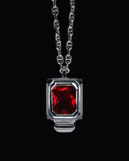 Escudo Necklace - Red