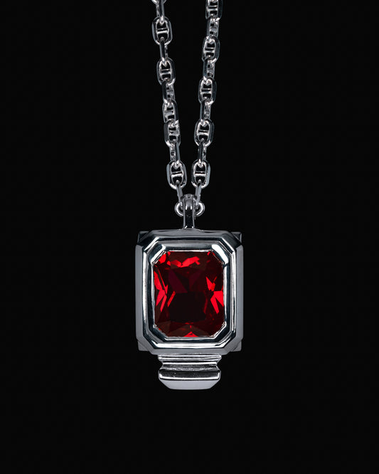 Escudo Necklace - Red