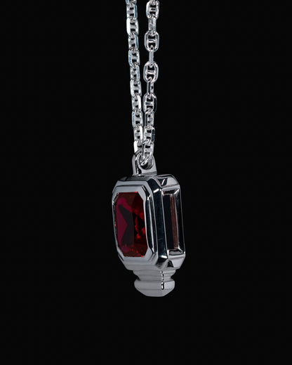 Escudo Necklace - Red